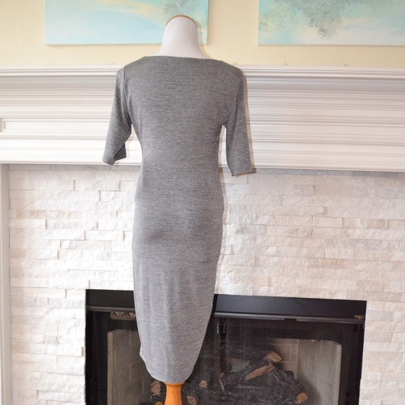 Grey Winter/Fall Maternity Dress